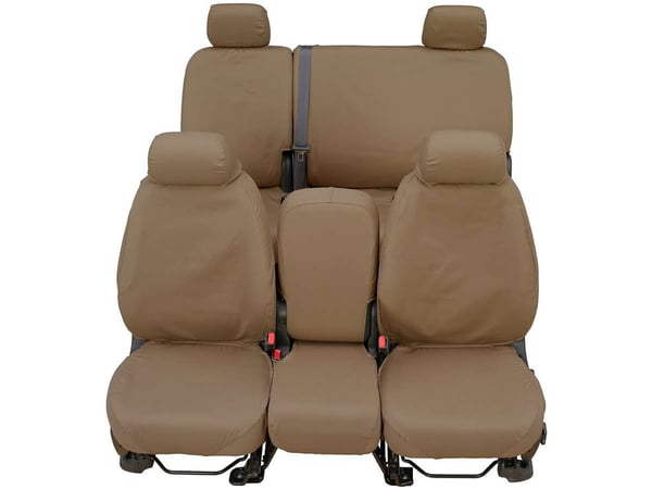 Picture of Covercraft SS7462PCTP Polycotton SeatSaver Second Row Custom Seat Cover Taupe