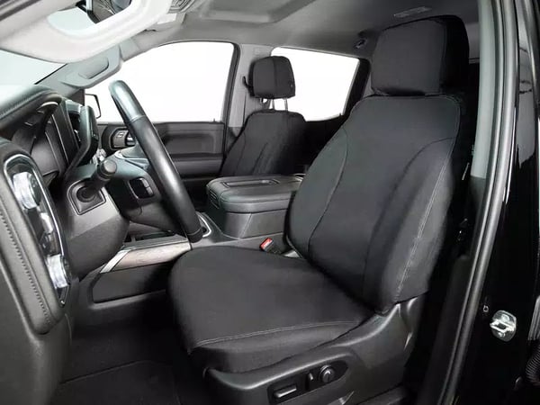 Picture of Covercraft SS2526WFGY Waterproof Polyester SeatSaver Front Row Seat Covers Grey