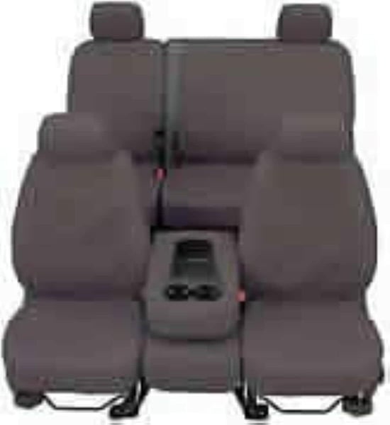 Picture of Covercraft SS2492PCGY Polycotton SeatSaver Custom Front Row Seat Covers - Grey
