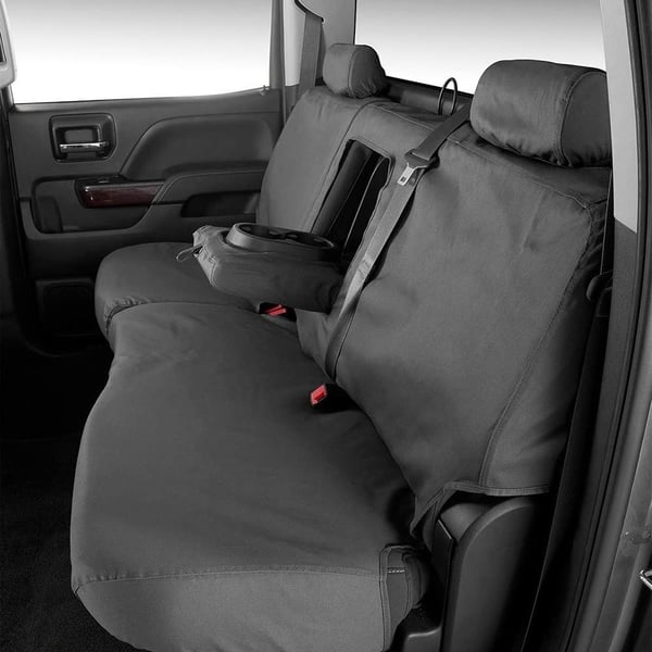 Picture of Covercraft SS8418PCCH Polycotton Seatsaver Custom Second Row Seat Covers Charcoal