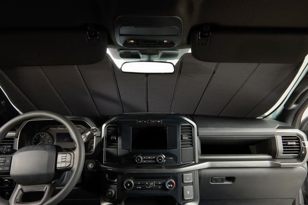 Picture of Covercraft UV10558SV Custom Windshield Sunscreen Heat Shield Silver Window Cover - UVS100