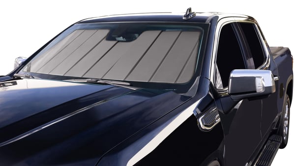 Picture of Covercraft UV10558SV Custom Windshield Sunscreen Heat Shield Silver Window Cover - UVS100