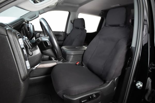 Picture of Covercraft SS3437PCCH Polycotton Seatsaver Custom Front Row Seat Covers Charcoal