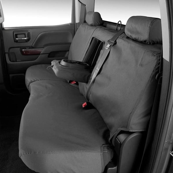 Picture of Covercraft SS8452PCCH Polycotton Seatsaver Custom Second Row Seat Covers Charcoal