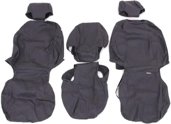 Picture of Covercraft SS3437PCCH Polycotton Seatsaver Custom Front Row Seat Covers Charcoal