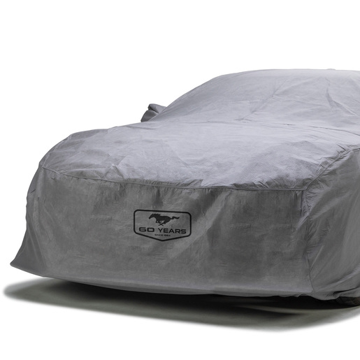 Picture of Covercraft C10704FD60IC 5-Layer Indoor Custom Car Cover with Mustang 60th Anniversary Logo