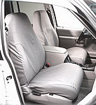 Picture of Covercraft SS7448PCCH Polycotton SeatSaver Custom Second Row Seat Covers Charcoal