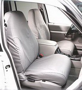 Picture of Covercraft SS3301PCGY SeatSaver Polycotton Custom Front Row Seat Covers - Grey
