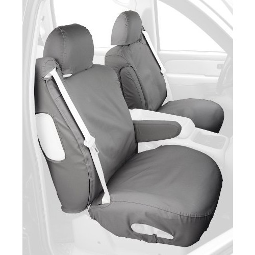 Picture of Covercraft SS3253PC-CH Polycotton SeatSaver Custom Front Row Seat Covers Charcoal