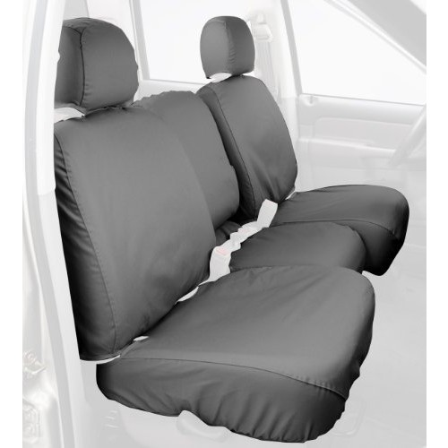 Picture of Covercraft SS3260PC-GY Polycotton SeatSaver Custom Front Row Seat Covers - Grey