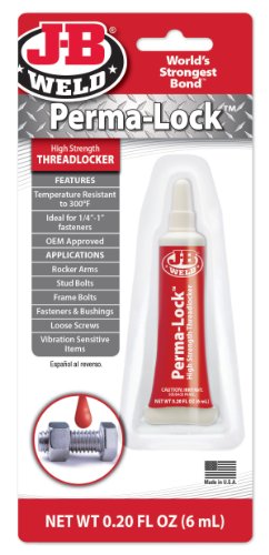 Picture of JB Weld 27106 Perma-Lock High Strength Threadlocker Red 6ml