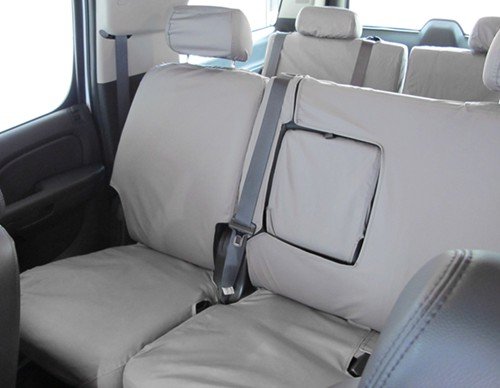 Picture of Covercraft SS8452PCGY Polycotton SeatSaver Custom Second Row Seat Covers - Grey