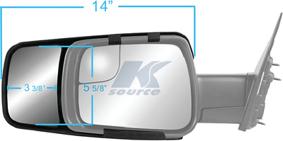 Show details for K-Source 80730 Snap & Zap Custom Towing Mirrors for Ram 1500 2019+