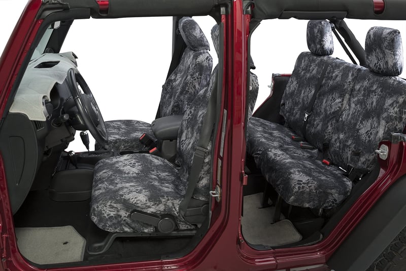 Picture of Covercraft SS3473PRBO Prym1 Blackout Camo SeatSaver Custom Front Seat Covers