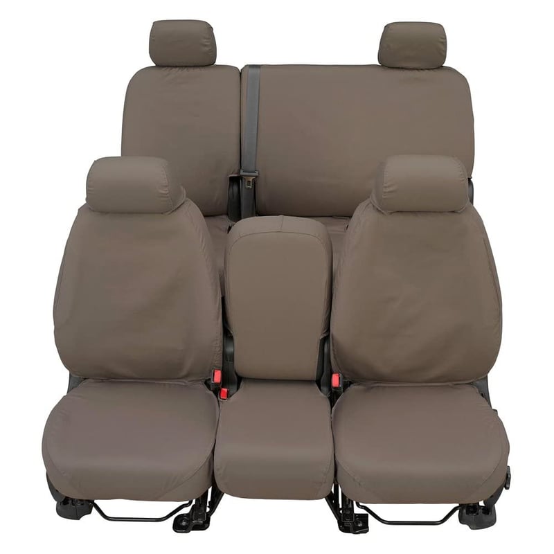 Picture of Covercraft SS2533PCCT Polycotton SeatSaver Custom Front Row Seat Covers Misty - Grey