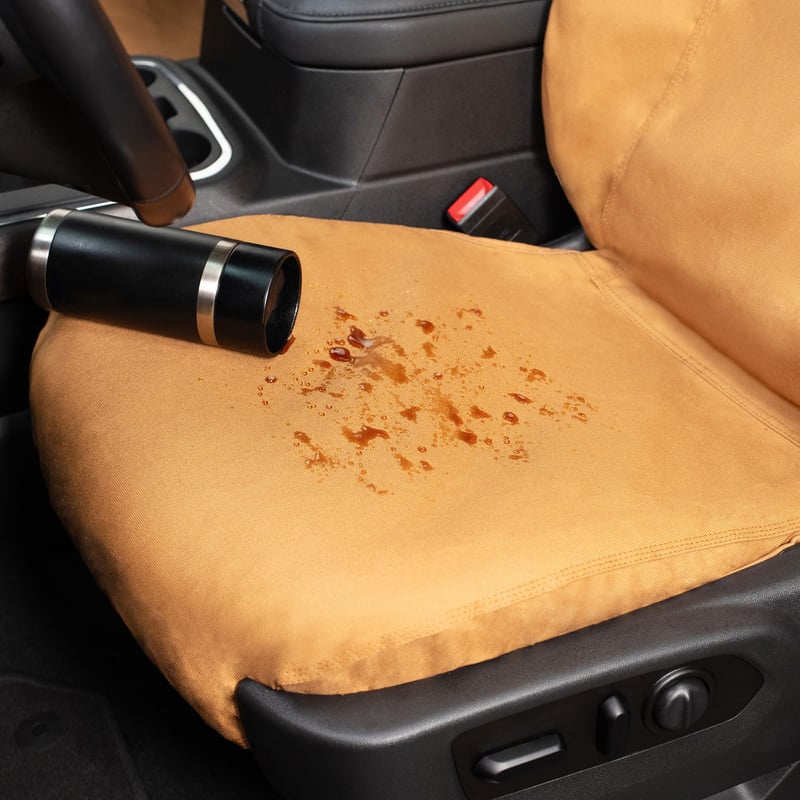 Picture of Covercraft SSC2615CABN Carhartt SeatSaver Custom Seat Covers Duckweave Brown