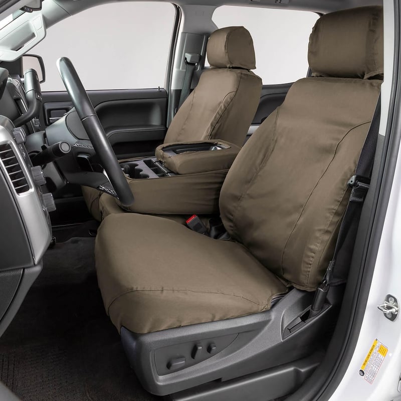 Show details for Covercraft SS3507PCSA Polycotton SeatSaver Custom Front Seat Protector Wet Sand