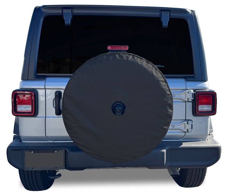 Show details for Covercraft ST1105BK Heavy Duty Spare Tire Cover with Backup Camera Opening