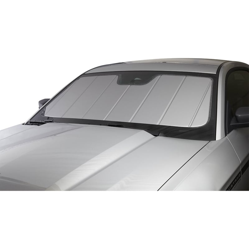 Show details for Covercraft UV11803SV Custom Fit Windshield Sunscreen Silver Window Cover - UVS100