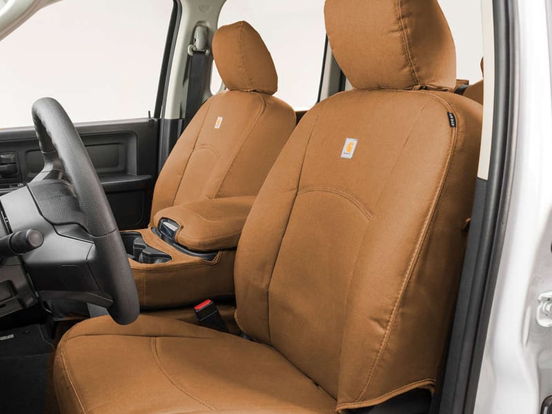 Show details for Covercraft GTF4347ABENSS Endura PrecisionFit Custom Seat Covers Ford Super Duty Front Row Silver