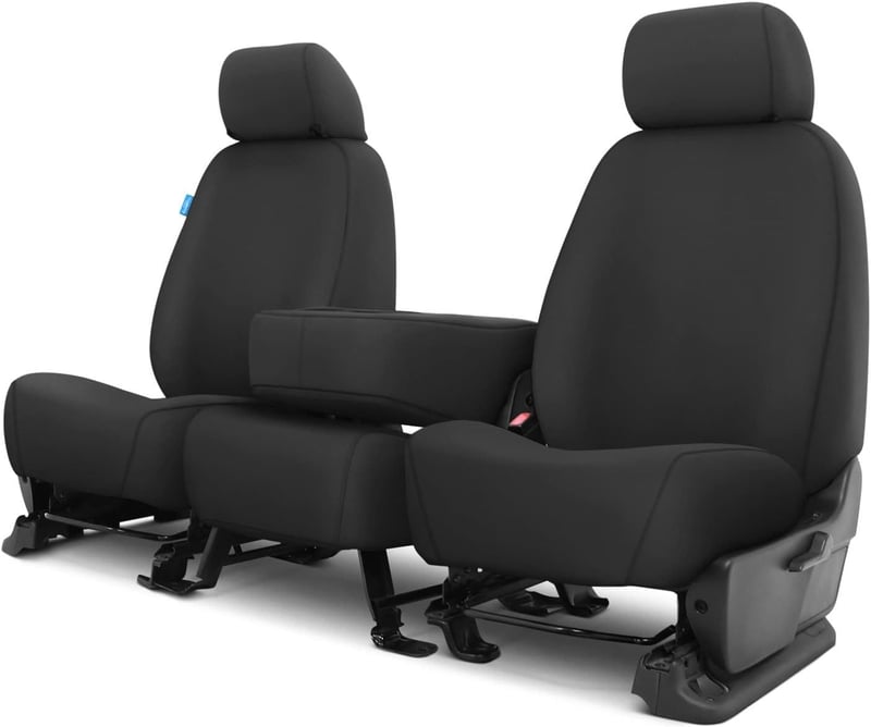 Picture of Covercraft SS3452WFGY Waterproof Polyester SeatSaver Custom Front Row Seat Covers Grey