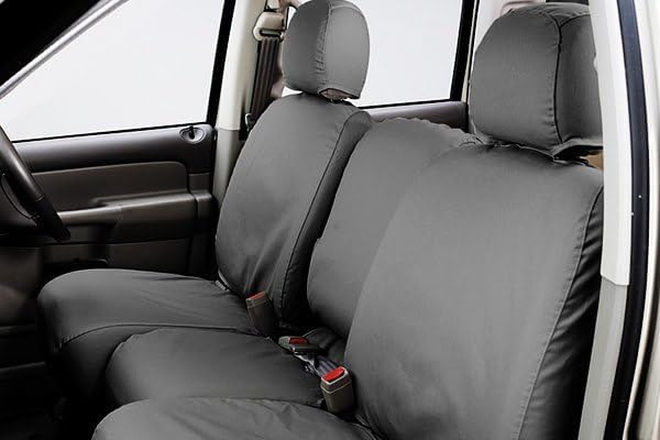 Picture of Covercraft SS2552PCGY Polycotton SeatSaver Custom Front Row Seat Covers - Grey