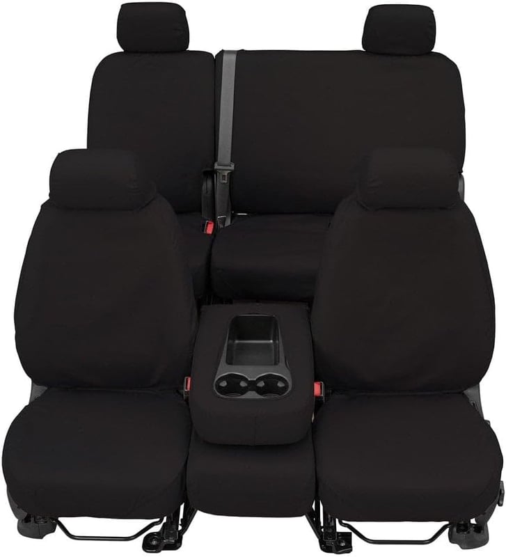 Picture of Covercraft SS2591PCCH Polycotton SeatSaver Custom Front Row Seat Covers Charcoal