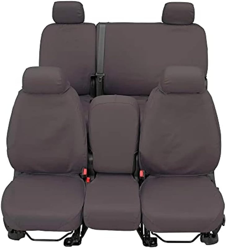 Picture of Covercraft SS8396PCGY Polycotton SeatSaver Custom Second Row Seat Cover - Grey