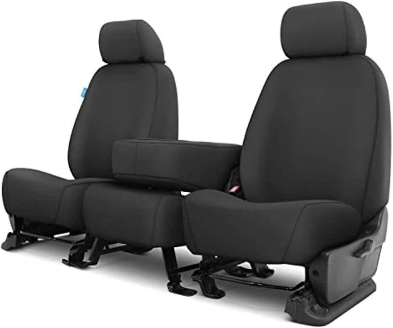 Picture of Covercraft SS3445PCCH Polycotton SeatSaver Custom Front Row Seat Covers Charcoal