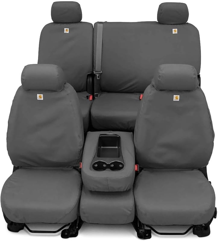 Show details for Covercraft SS8486WFGY Waterproof Polyester Seatsaver Custom Second Row Seat Covers Grey