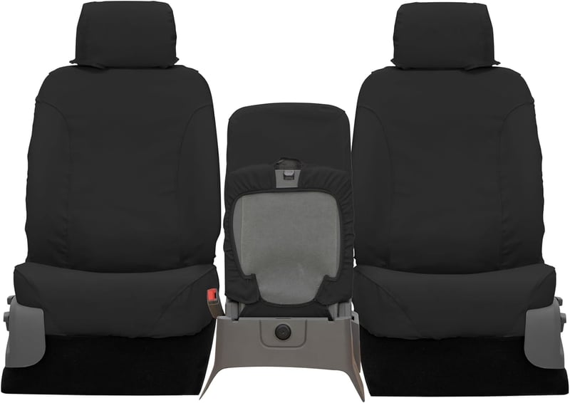 Picture of Covercraft SS3457PCCH Polycotton SeatSaver Custom Front Row Seat Covers Charcoal