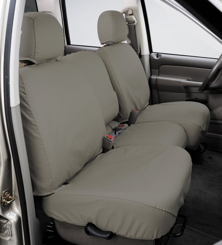 Show details for Covercraft Polycotton SeatSaver Custom Second Row Seat Covers Misty