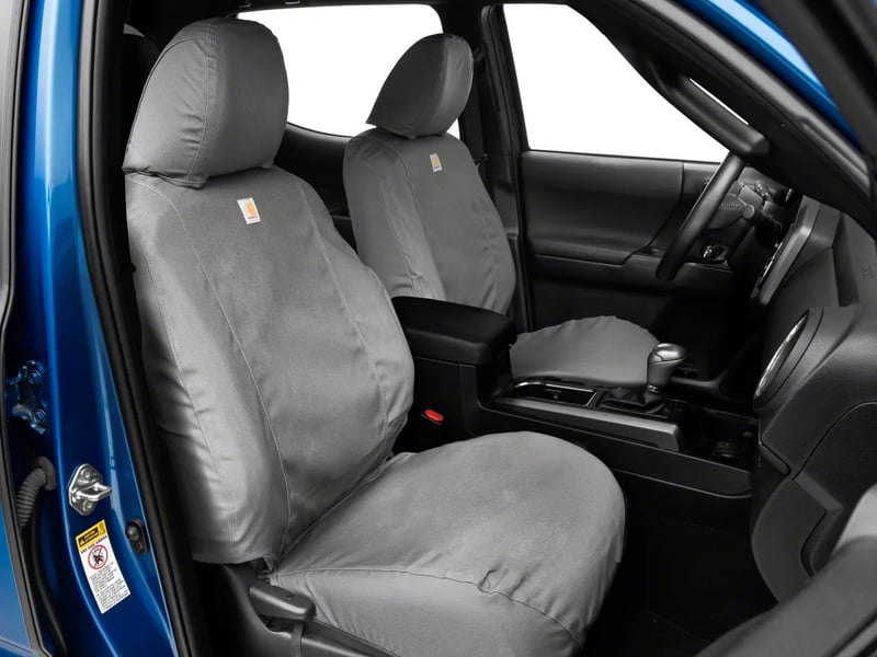 Picture of Covercraft SSC3480CAGY Carhartt SeatSaver Custom Seat Covers 1st Row 40/20/40 Bench Gravel
