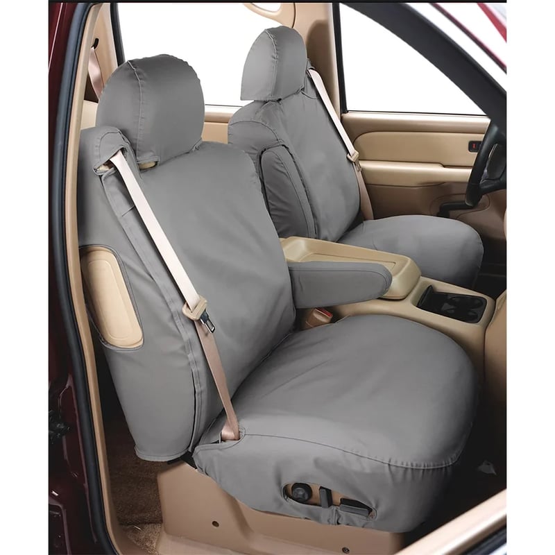 Picture of Covercraft Waterproof Polyester SeatSaver Custom Front Row Seat Covers Grey