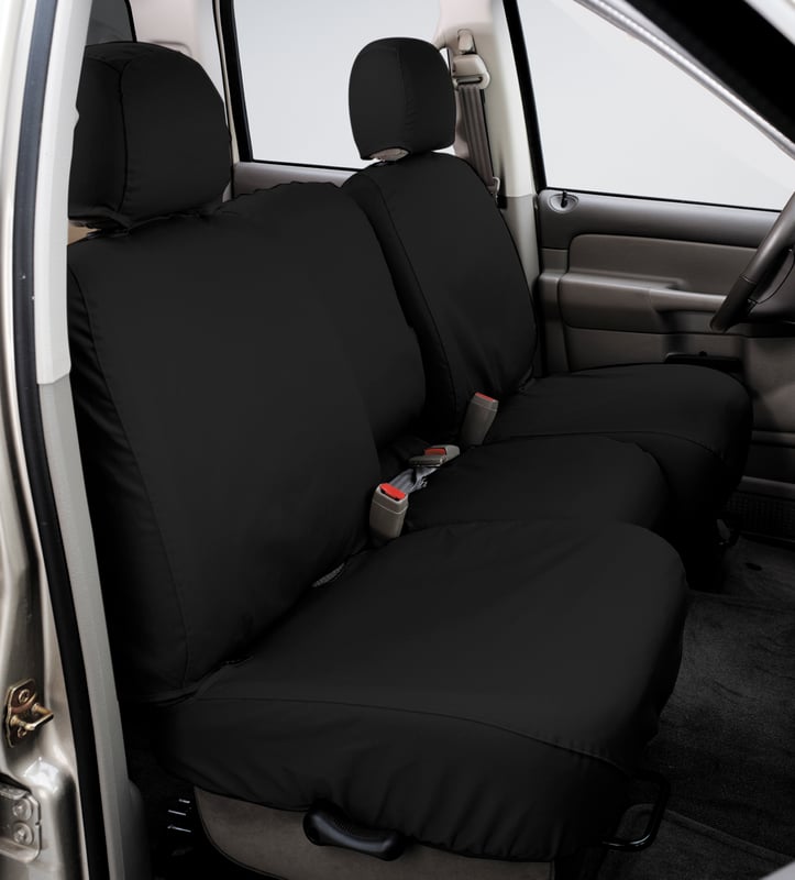 Picture of Covercraft SS3375PCCH Polycotton Custom Seat Cover Front Row Charcoal