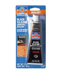 Permatex 81158 Black Silicone Adhesive Sealant 3 oz Tube