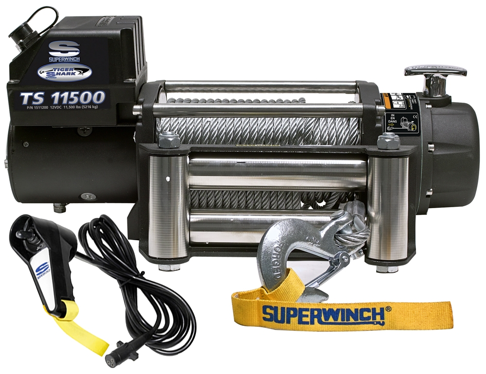 Picture of Superwinch 1511200 Tiger Shark 11500 lb Electric Winch