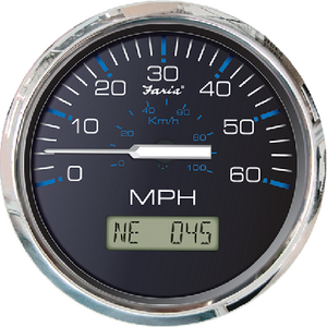 Faria Instruments 33730 Gps Speedo 80mph Ches Ss Black