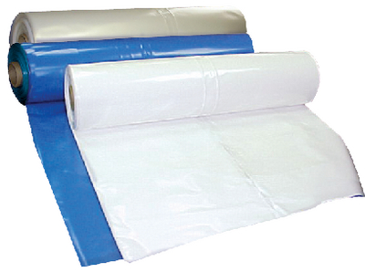 Poly America SFHM0726229BU Premium Shrinkwrap 7 Mil Blue 26' x 229' 200# Roll