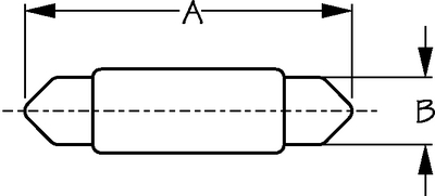 Sea-Dog Line 441071-1 Festoon Light Bulb #71 12V 2 Candlepower