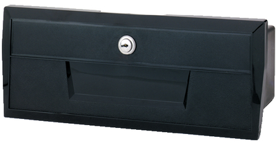 Attwood Marine 2638-1 Standard Glove Box with Locking Latch Black