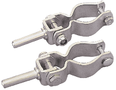 Sea-Dog Line 582070-1 Heavy Duty Zinc Plated Steel Clamp-On Oar Lock Pair 1/2" Shaft