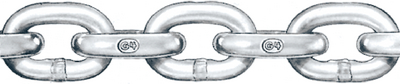 Acco Peerless Chain 500141150 3/4" x 100' Galvanized Long Link Mooring Chain