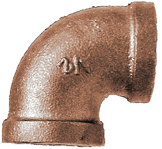 Brass Fittings 44124 Bronze Reducing 90 Degree Elbow 1/2" x 3/8"