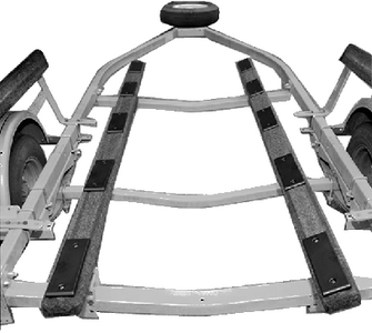 Ironwood Pacific 132 E-Z Slide Trailer Bunk Pads Kit 3 Black