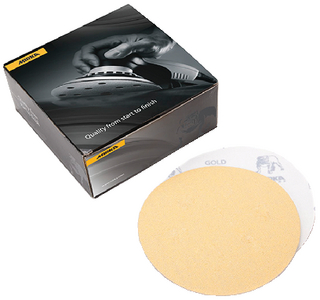Mirka 23-352-080 Gold 8" PSA Disc 80 Grit 50-Pack Aluminum Oxide