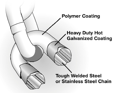 Acco Peerless Chain 406980405 Boatman's Pride Anchor Lead Chain 1/4" x 5'