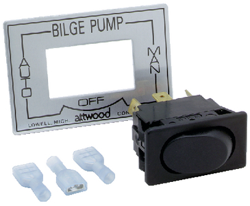 Attwood Marine 7615A3 3-Way Bilge Pump Rocker Switch