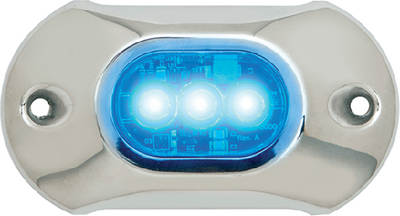 Attwood Marine 66UW03B-7 LightArmor HPX Underwater LED Light 3-LED Blue