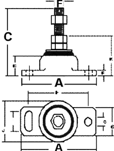 Barr Marine 80006 Rubber Engine Mount